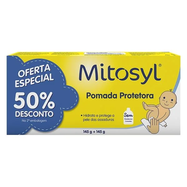Mitosyl Duo Pomada protetora 2 x 145 g com Desconto de 50% na 2Ş Embalagem
