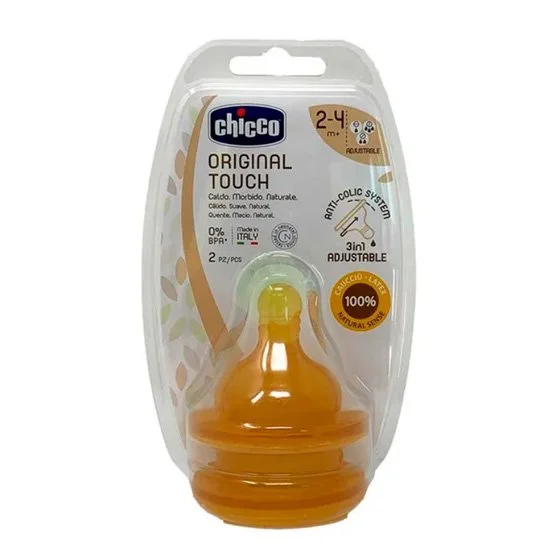 Chicco Tetina Touch latex 2M+ X2
