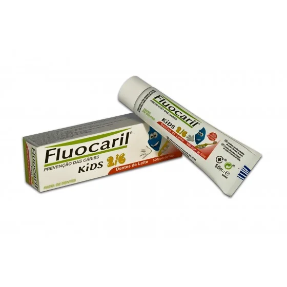 Fluocaril Kids Pasta de Dentes Morango 2-6 anos