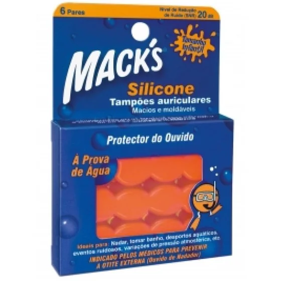 Mack's Tampões Auriculares Silicone Infantil X 12