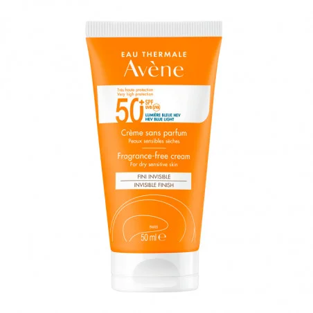 Avene Solar Spf50+ Creme Sem Perfume 50ml