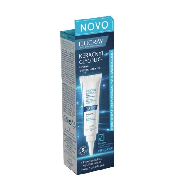 Ducray Keracnyl Glycolic+ Creme Desincrustante 30Ml