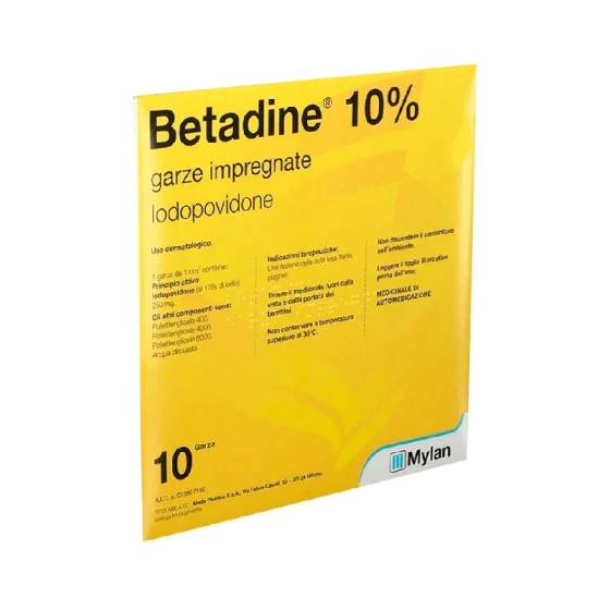 Betadine Gaze Impreg Pda X10