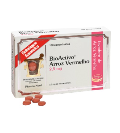 Bioactivo Arroz Vermelho 2.5 mg Comprimidos 180 Unidade(s) Embalagem económica