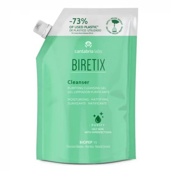 Biretix Cleanser Gel Limpeza Recarga 400ml