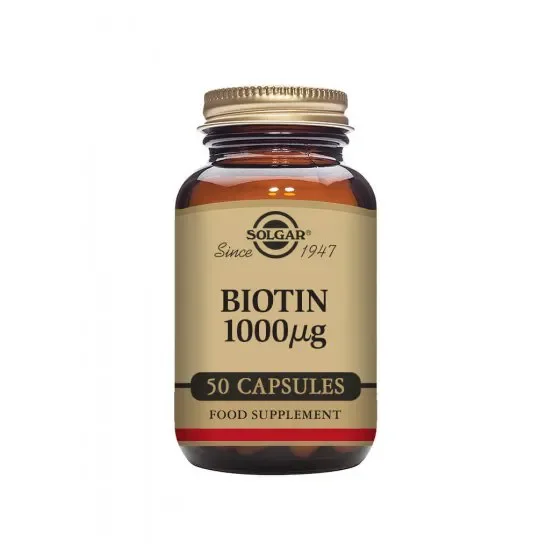 Solgar Biotin 1000mcg 50 Cápsulas