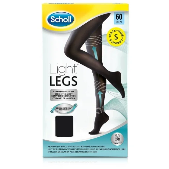 Scholl Light Legs Collant Compressão 60 den Preto S