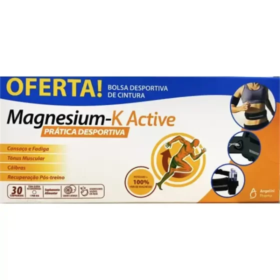 Magnesium K Active Comp Eferv X30+Bolsa Desportiva de Cintura