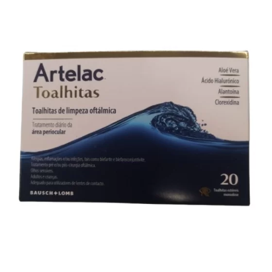 Artelac Toalhitas Limpeza Oftálmica X20