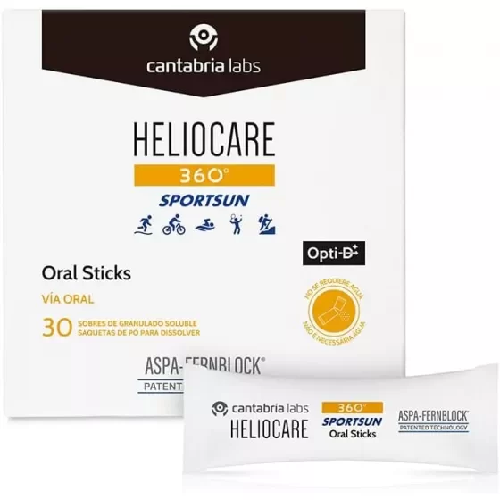 Heliocare 360 Sportsun Saq X30,   pó oral saqueta