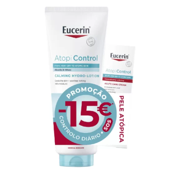 Eucerin AtopicControl HidroLoção 400ml+Creme Fasse Aguda 40ml